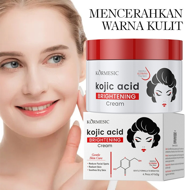 kormesic kojic acid brightening cream 140g/pelembab wajah kormesic kojic acid brightening cream 140g/pelembab wajah