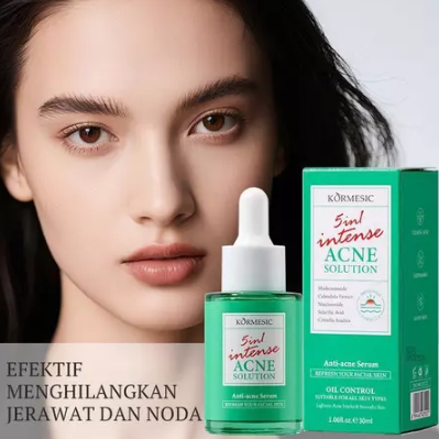 kormesic 5in1 intense acne solution serum 30ml/serum wajah kormesic 5in1 intense acne solution serum 30ml/serum wajah