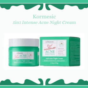 kormesic 5in1 intense acne solution night cream 50g/pelembab wajah
