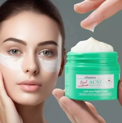 kormesic 5in1 intense acne solution night cream 50g/pelembab wajah kormesic 5in1 intense acne solution night cream 50g/pelembab wajah