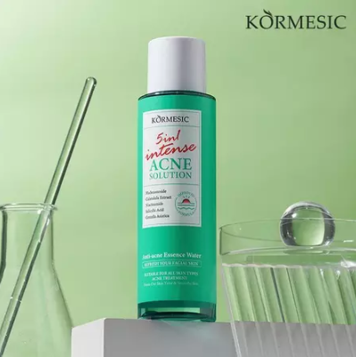 kormesic 5in1 intense acne solution essence water 130ml/toner wajah kormesic 5in1 intense acne solution essence water 130ml/toner wajah