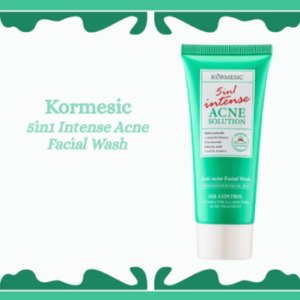 kormesic 5in1 intense acne solution facial wash 60g/pembersih wajah