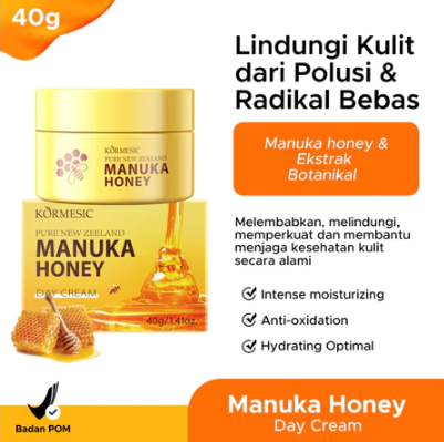 kormesic new zealand manuka honey day cream 40g/pelembab wajah kormesic new zealand manuka honey day cream 40g/pelembab wajah