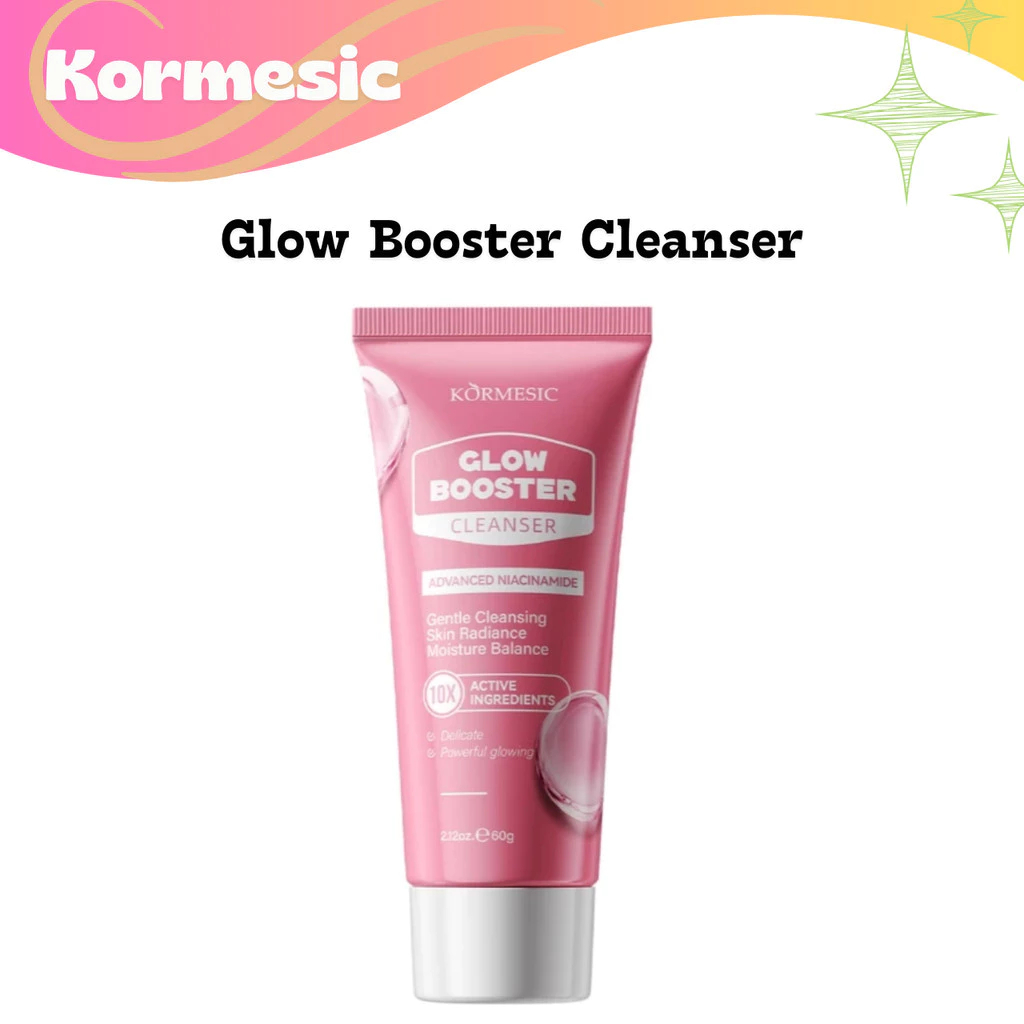kormesic glow booster cleanser 10x active ingredients/pembersih wajah kormesic glow booster cleanser 10x active ingredients/pembersih wajah