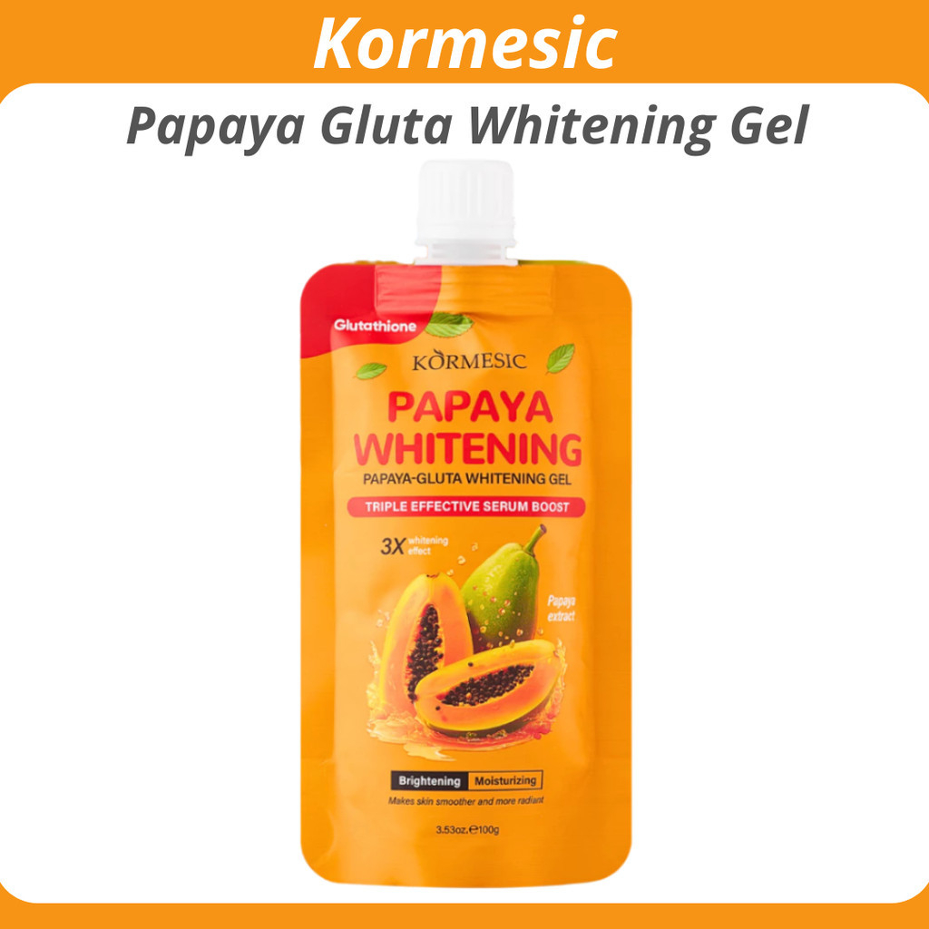 kormesic papaya gluta whitening gel 100g/pelembab wajah kormesic papaya gluta whitening gel 100g/pelembab wajah