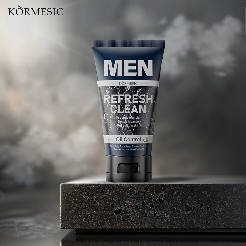 kormesic mens volcanic mud cleanser 100g/pembersih wajah kormesic mens volcanic mud cleanser 100g/pembersih wajah