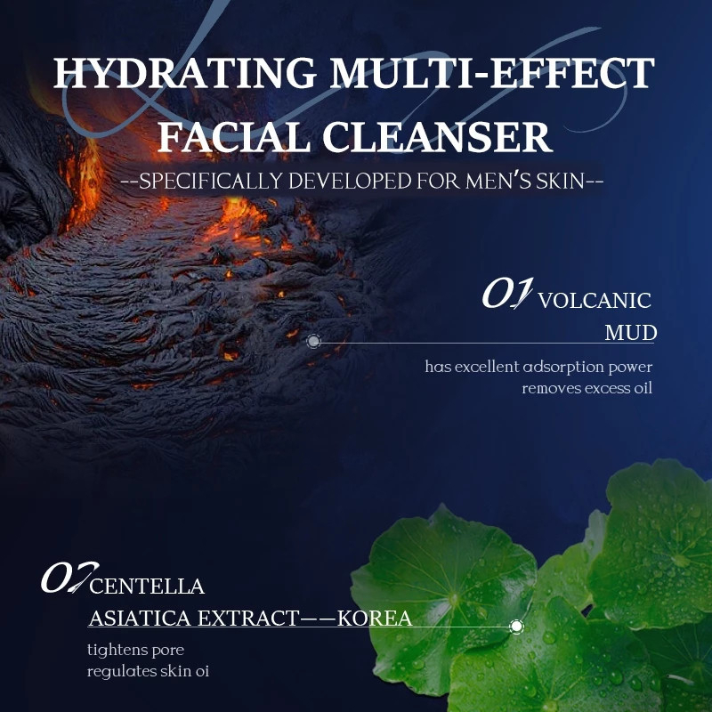 kormesic mens volcanic mud cleanser 100g/pembersih wajah kormesic mens volcanic mud cleanser 100g/pembersih wajah