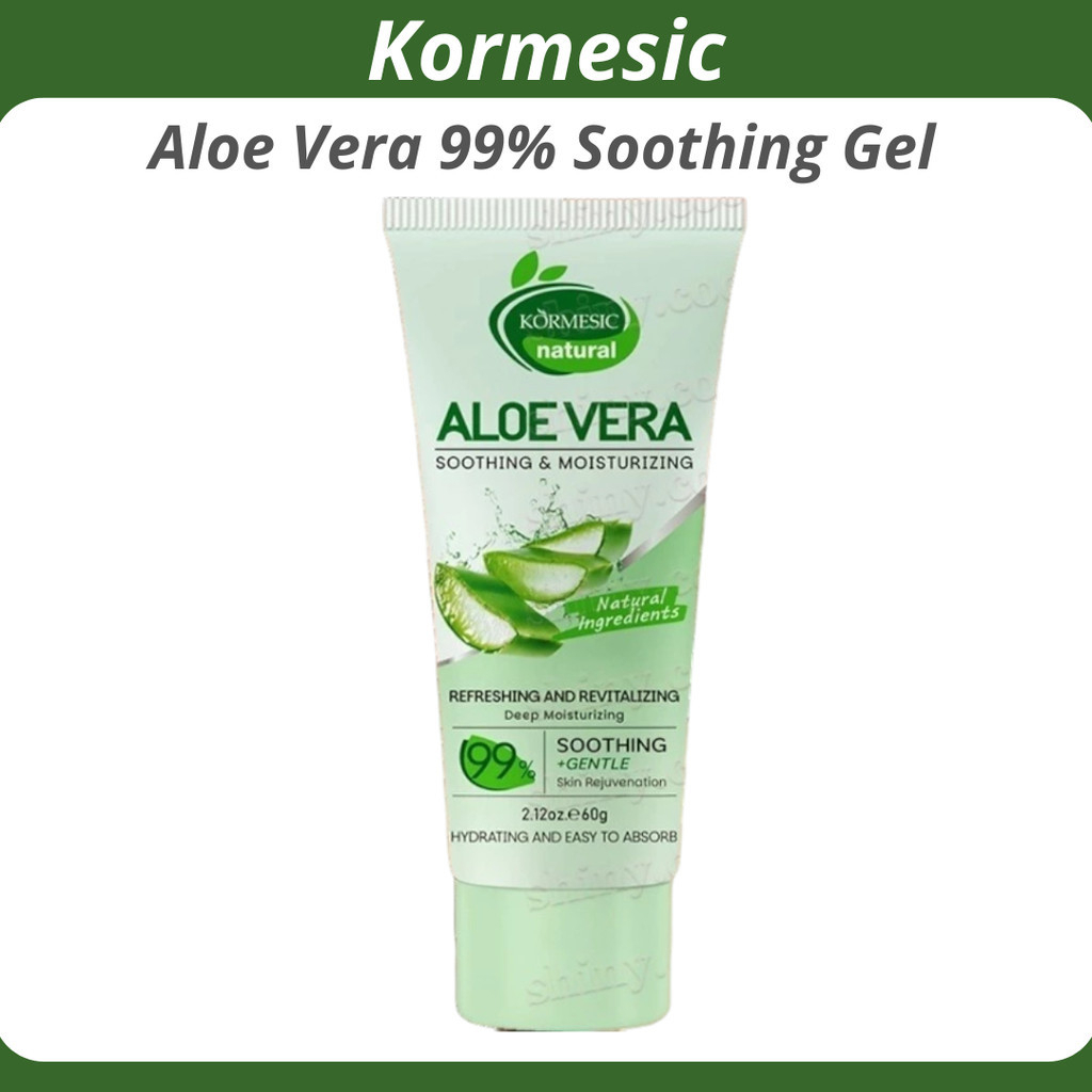kormesic soothing and moisturizing aloe vera gel 60g/pelembab wajah kormesic soothing and moisturizing aloe vera gel 60g/pelembab wajah