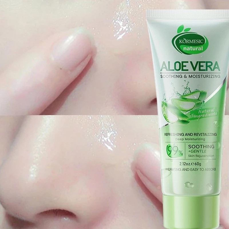 kormesic soothing and moisturizing aloe vera gel 60g/pelembab wajah kormesic soothing and moisturizing aloe vera gel 60g/pelembab wajah