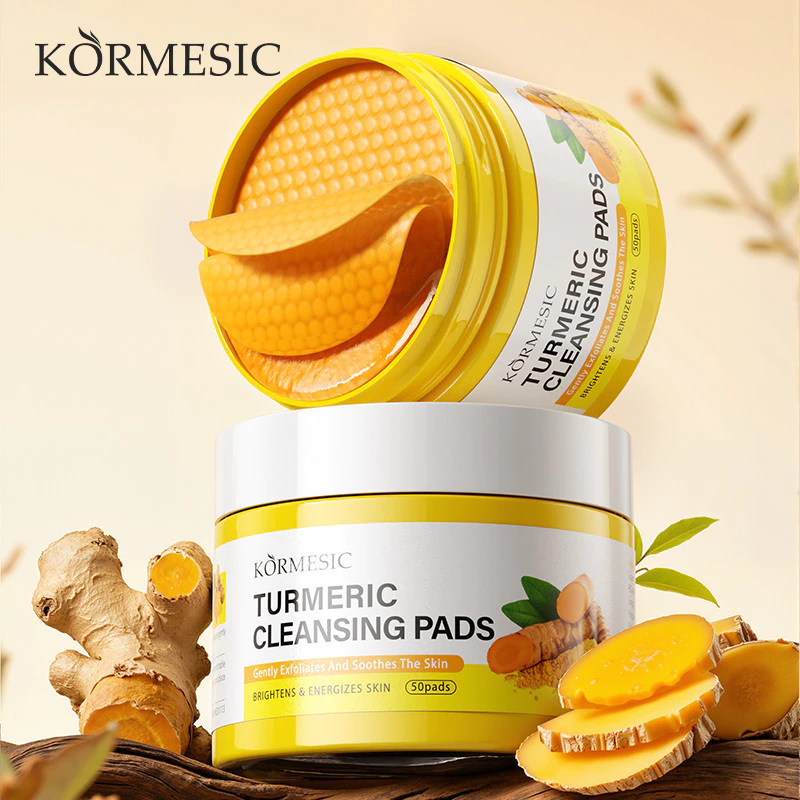 kormesic turmeric exfoliating cleansing pads 50pads kormesic turmeric exfoliating cleansing pads 50pads