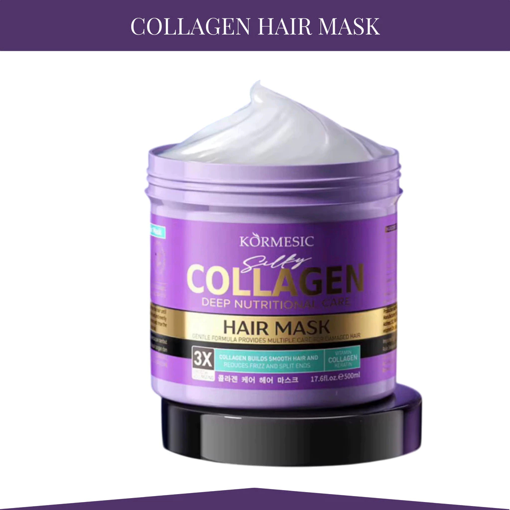 kormesic collagen deep care hair mask 500ml/masker rambut kormesic collagen deep care hair mask 500ml/masker rambut