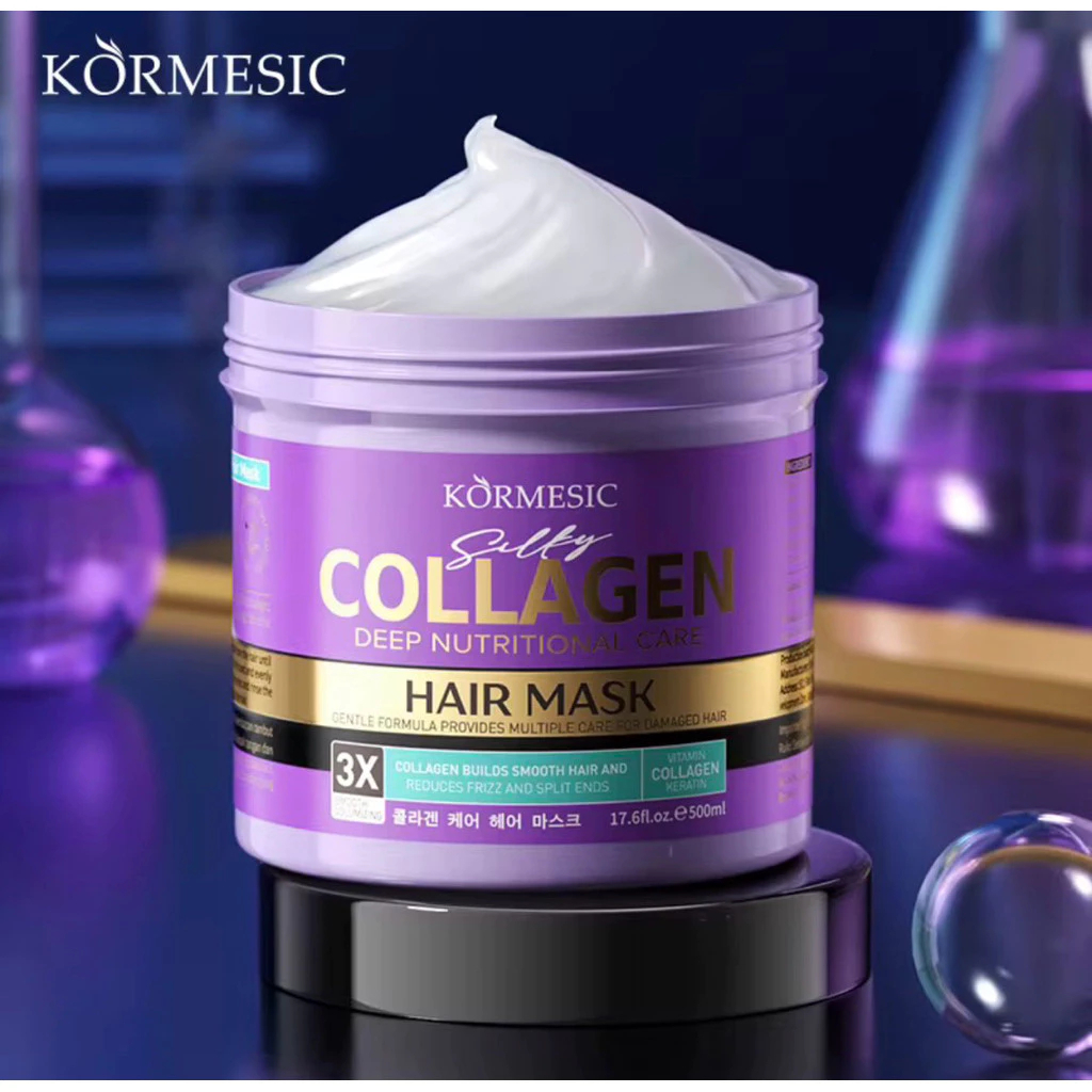 kormesic collagen deep care hair mask 500ml/masker rambut kormesic collagen deep care hair mask 500ml/masker rambut
