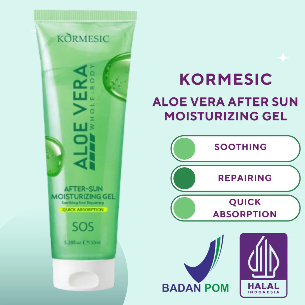 kormesic aloe vera after sun repair moisturizing gel 150ml kormesic aloe vera after sun repair moisturizing gel 150ml