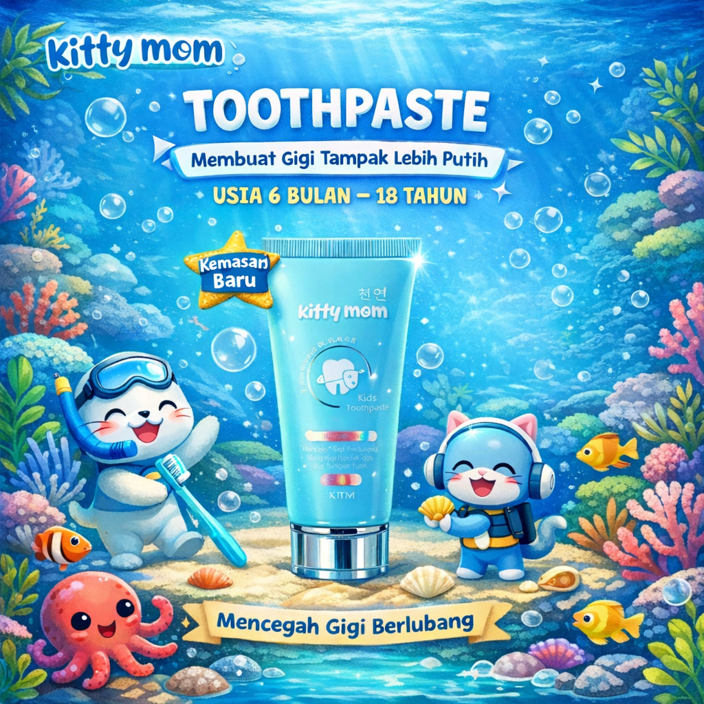kitty mom toothpaste 60g/pasta gigi kitty mom toothpaste 60g/pasta gigi