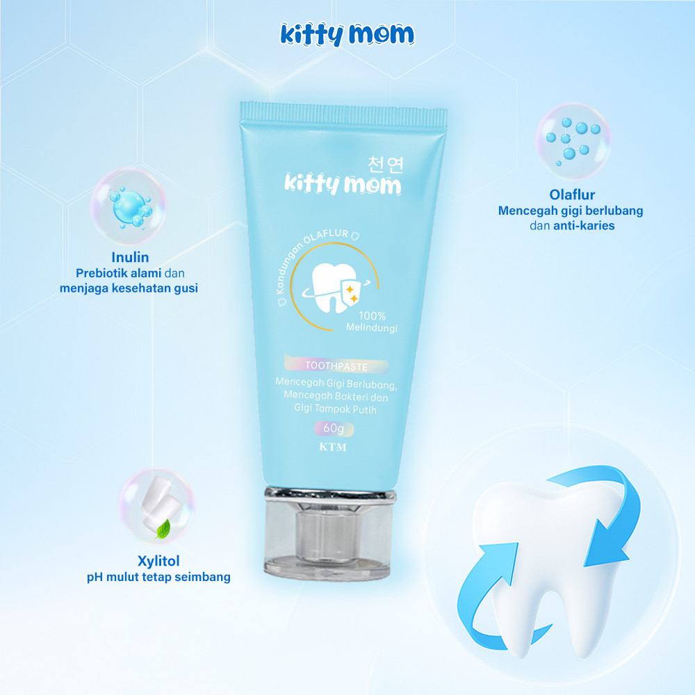 kitty mom toothpaste 60g/pasta gigi kitty mom toothpaste 60g/pasta gigi