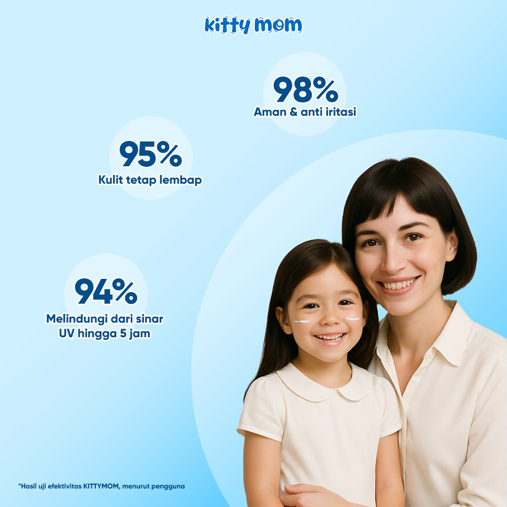 kitty mom physical sunscreen spf 20 pa+/tabir surya bayi kitty mom physical sunscreen spf 20 pa+/tabir surya bayi