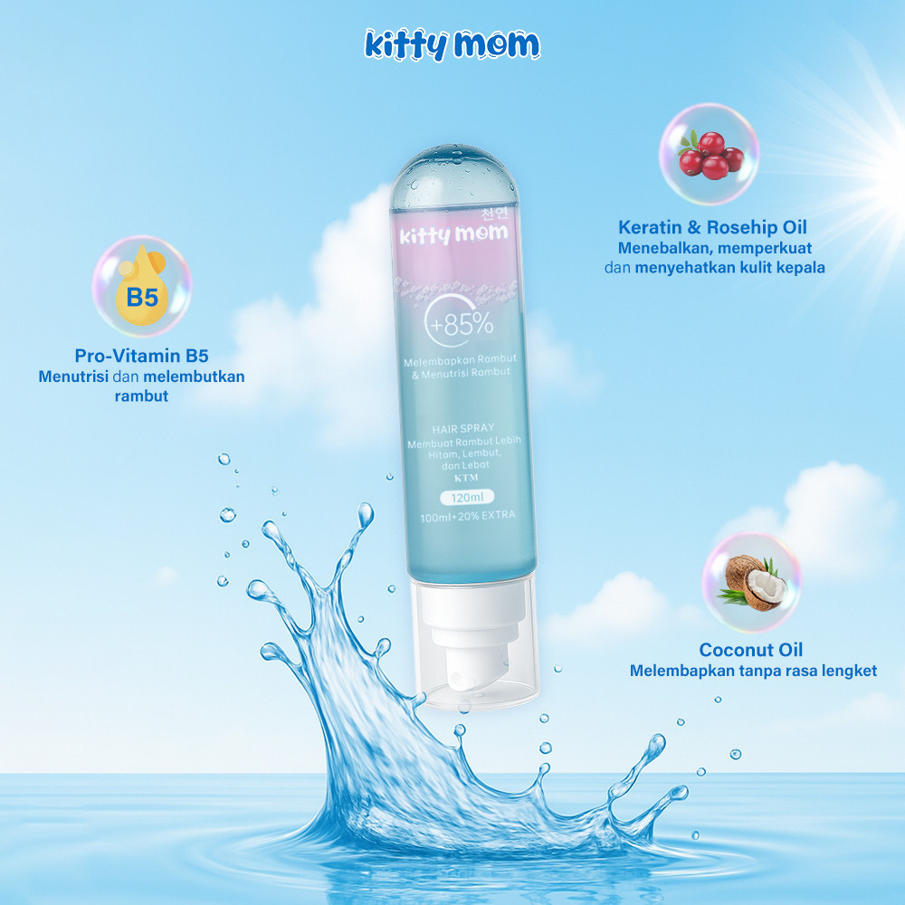 kitty mom kids hair lotion spray 120ml kitty mom kids hair lotion spray 120ml