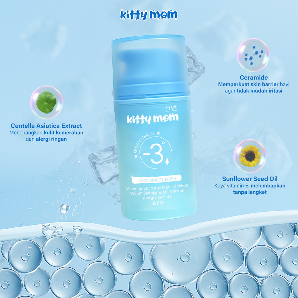 kitty mom baby face cream moisturizer 50g/krim wajah bayi kitty mom baby face cream moisturizer 50g/krim wajah bayi