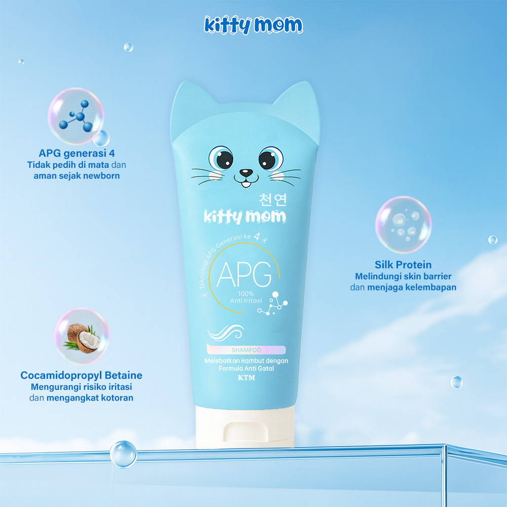 kitty mom shampoo anak non sls 180ml kitty mom shampoo anak non sls 180ml