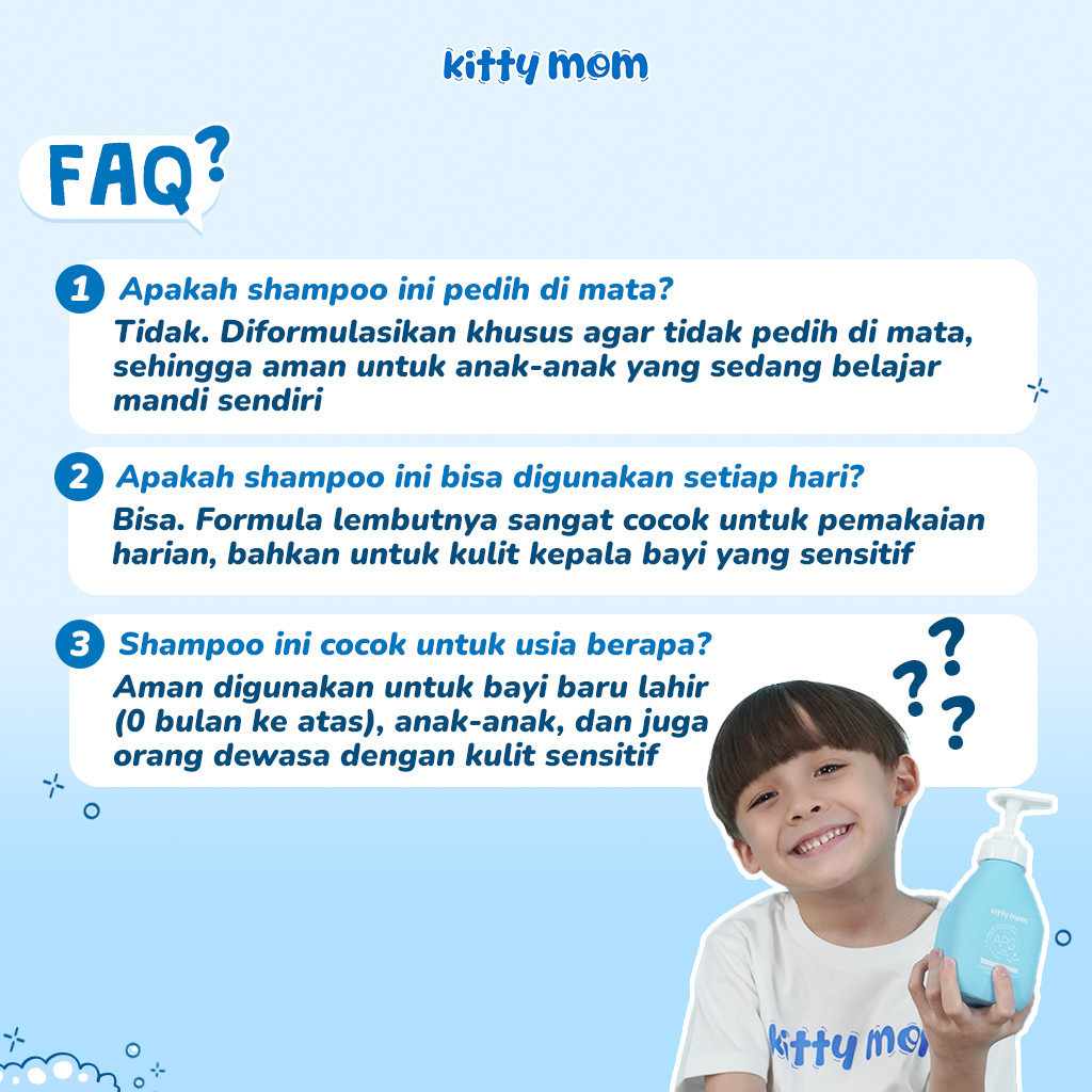 kitty mom shampoo anak non sls 180ml kitty mom shampoo anak non sls 180ml