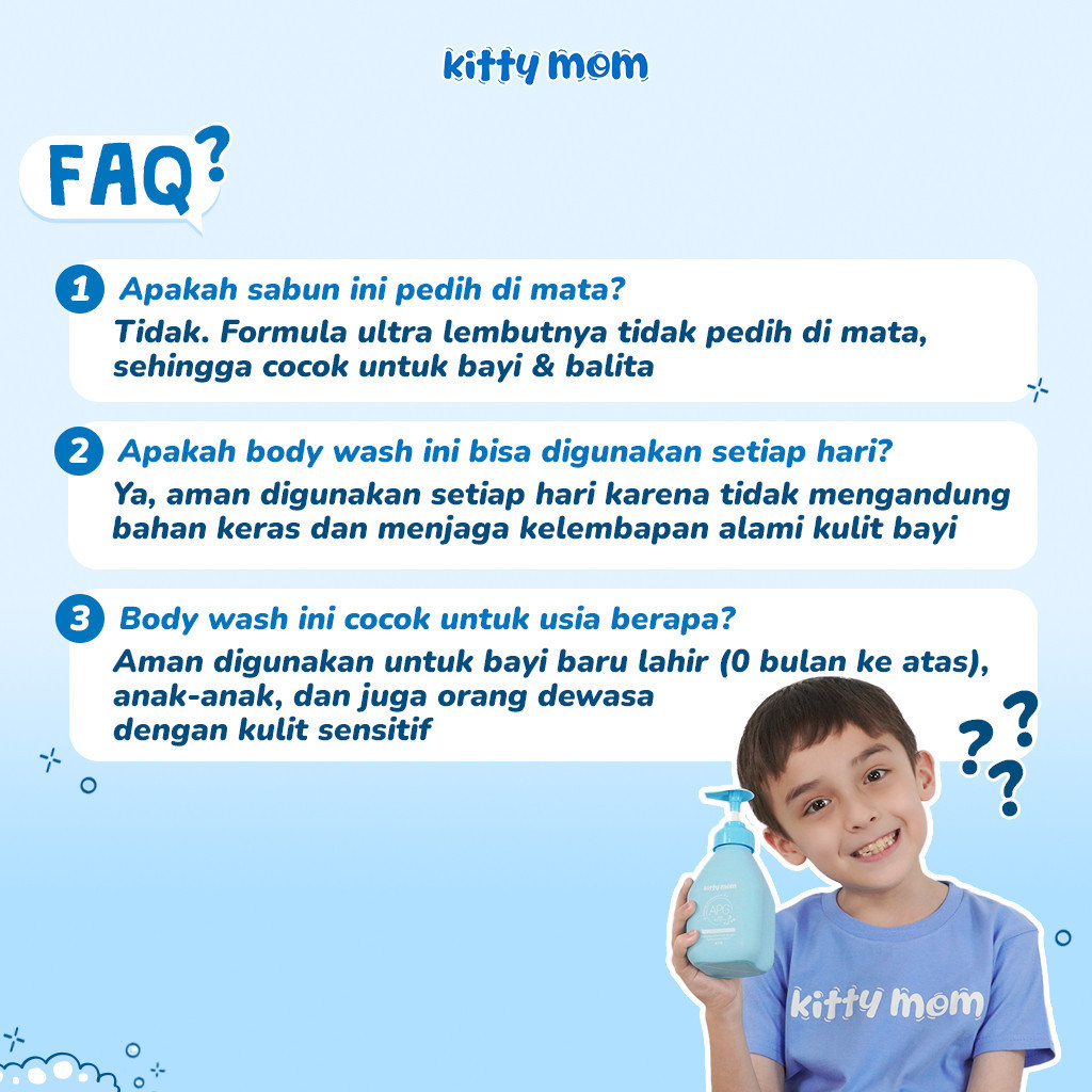 kitty mom kids body wash 180ml/sabun bayi non sls kitty mom kids body wash 180ml/sabun bayi non sls