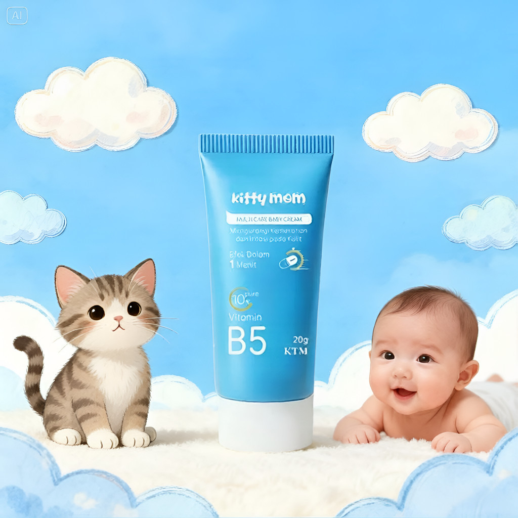 kitty mom baby multi cream 20g/ krim bayi and anak kitty mom baby multi cream 20g/ krim bayi and anak