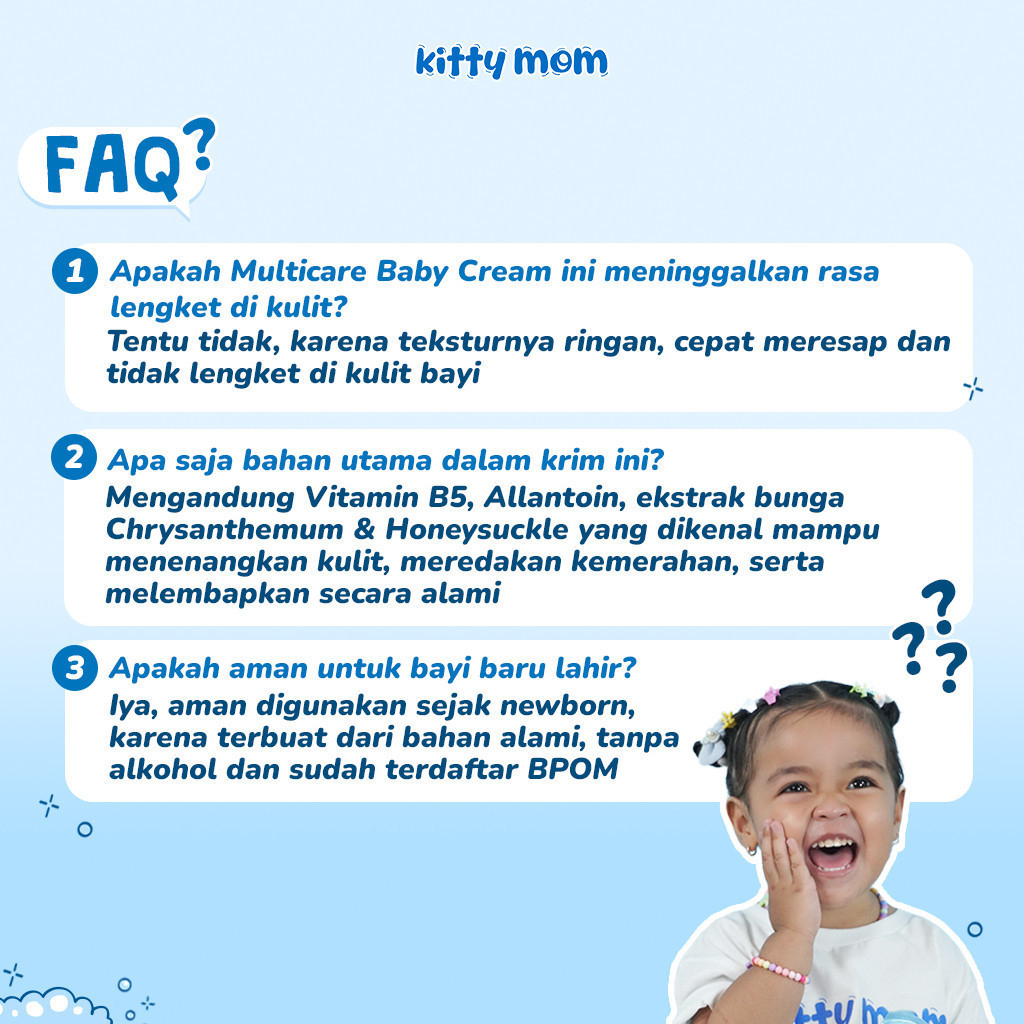 kitty mom baby multi cream 20g/ krim bayi and anak kitty mom baby multi cream 20g/ krim bayi and anak