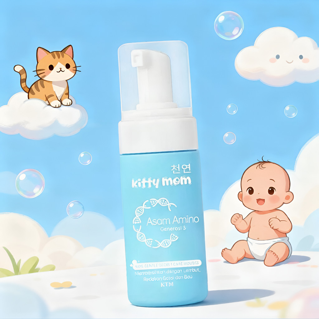 kitty mom gentle secret care mousse 100ml/perawatan lembut untuk area sensitif kitty mom gentle secret care mousse 100ml/perawatan lembut untuk area sensitif