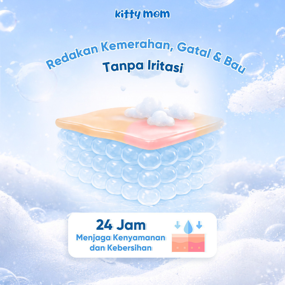 kitty mom gentle secret care mousse 100ml/perawatan lembut untuk area sensitif kitty mom gentle secret care mousse 100ml/perawatan lembut untuk area sensitif