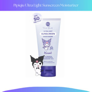 pipiqiu ultra light sunscreen moisturizer bright & protect spf 50 pa++++ special kuromi edition 30ml