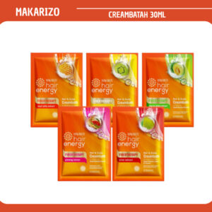 makarizo hair energy fibertherapy hair and scalp creambath 30g/masker rambut