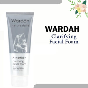 wardah nature daily mineral clarifying facial foam 100ml/pembersih wajah