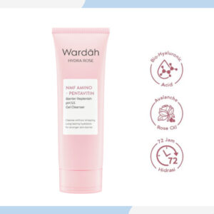 wardah hydra rose gel to foaming cleanser 100ml | pembersih wajah