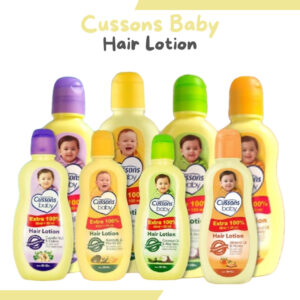 cussons baby hair lotion 100 plus 100ml and 50 plus 50ml/lotion bayi