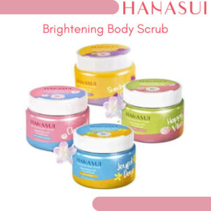 hanasui brightening body scrub 200g/lulur badan