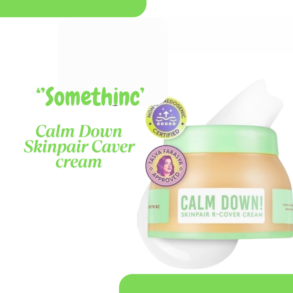 somethinc calm down skinpair r cover cream moisturizer/pelembab wajah somethinc calm down skinpair r cover cream moisturizer/pelembab wajah