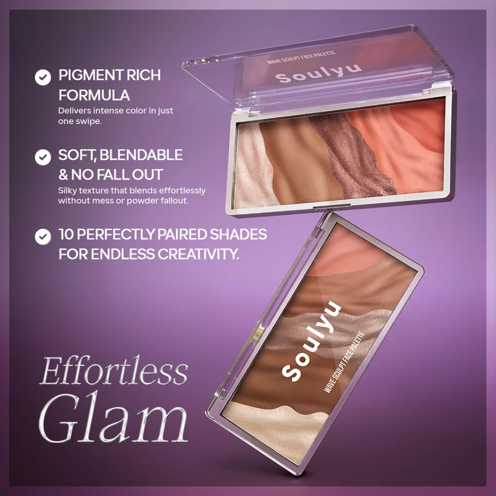 soulyu wave sculpt face palette 13g/perona mata soulyu wave sculpt face palette 13g/perona mata