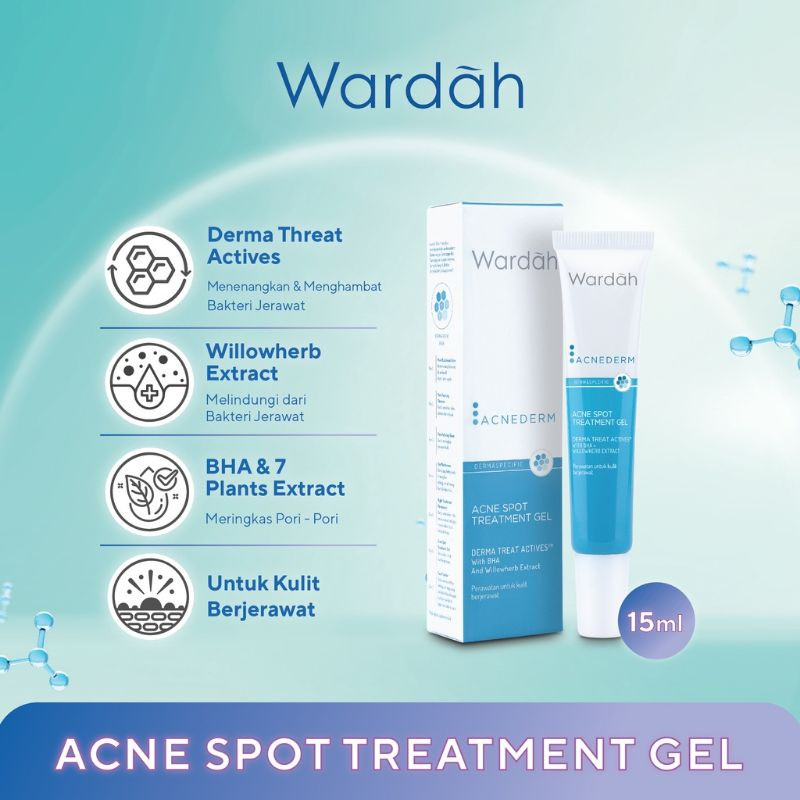 wardah acnederm acne spot treatment gel 15ml | obat totol jerawat wardah acnederm acne spot treatment gel 15ml | obat totol jerawat