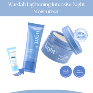 wardah lightening intensive night moisturizer 20ml and 30g/pelembab wajah