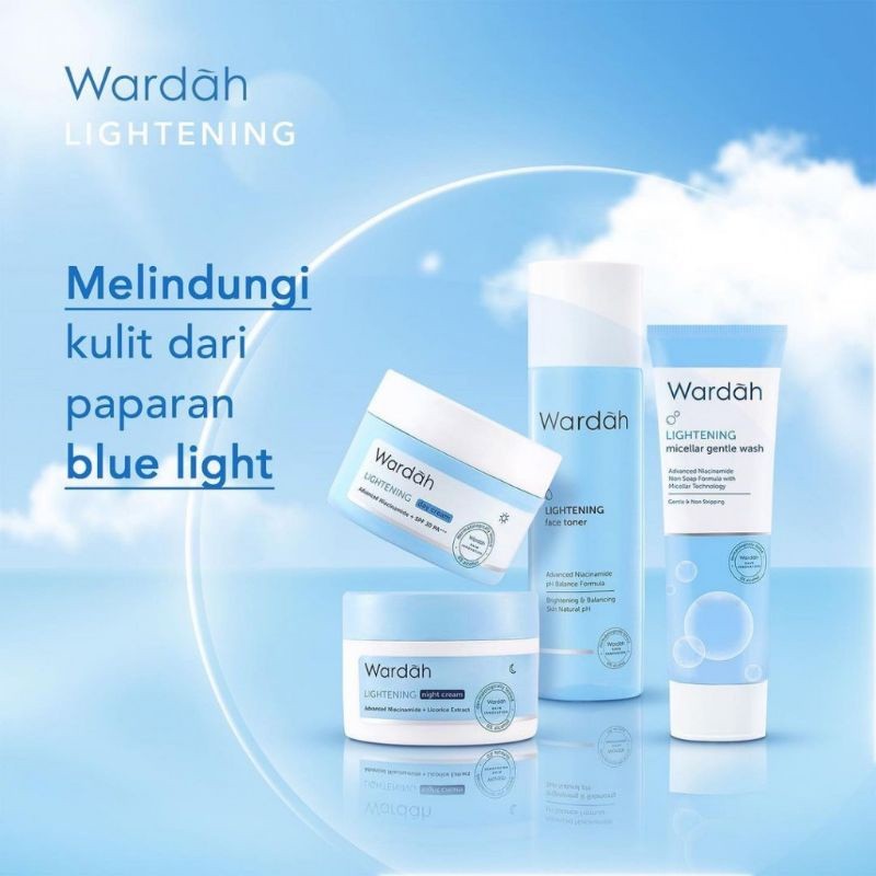 wardah lightening intensive night moisturizer 20ml and 30g/pelembab wajah wardah lightening intensive night moisturizer 20ml and 30g/pelembab wajah