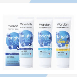 wardah perfect bright moisturizer bright smooth glow spf 30 pa+++ 20ml | bright oil control | bright night glow