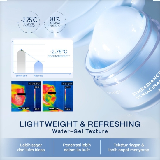 wardah symradiance 399 niacinamide bright and barrier boost moisturizer gel 30g / pelembab wajah wardah symradiance 399 niacinamide bright and barrier boost moisturizer gel 30g / pelembab wajah