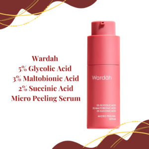 wardah 5% glycolic acid micro peeling serum 20ml / serum wajah