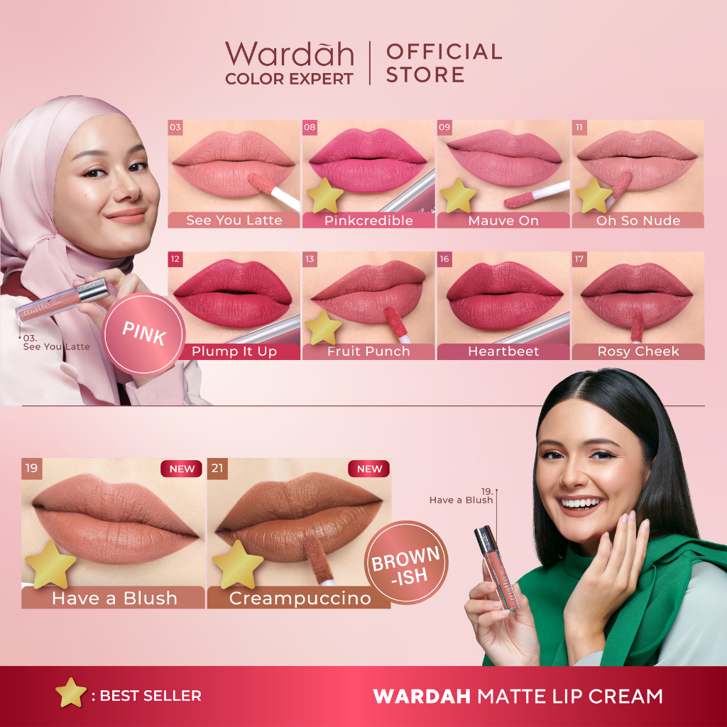 wardah exclusive matte lip cream wardah exclusive matte lip cream