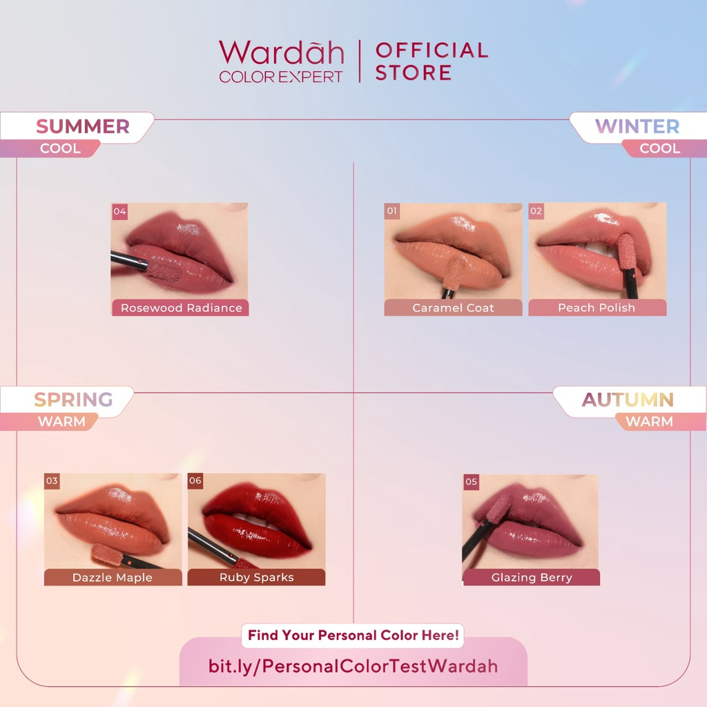 wardah glasting liquid lip wardah glasting liquid lip