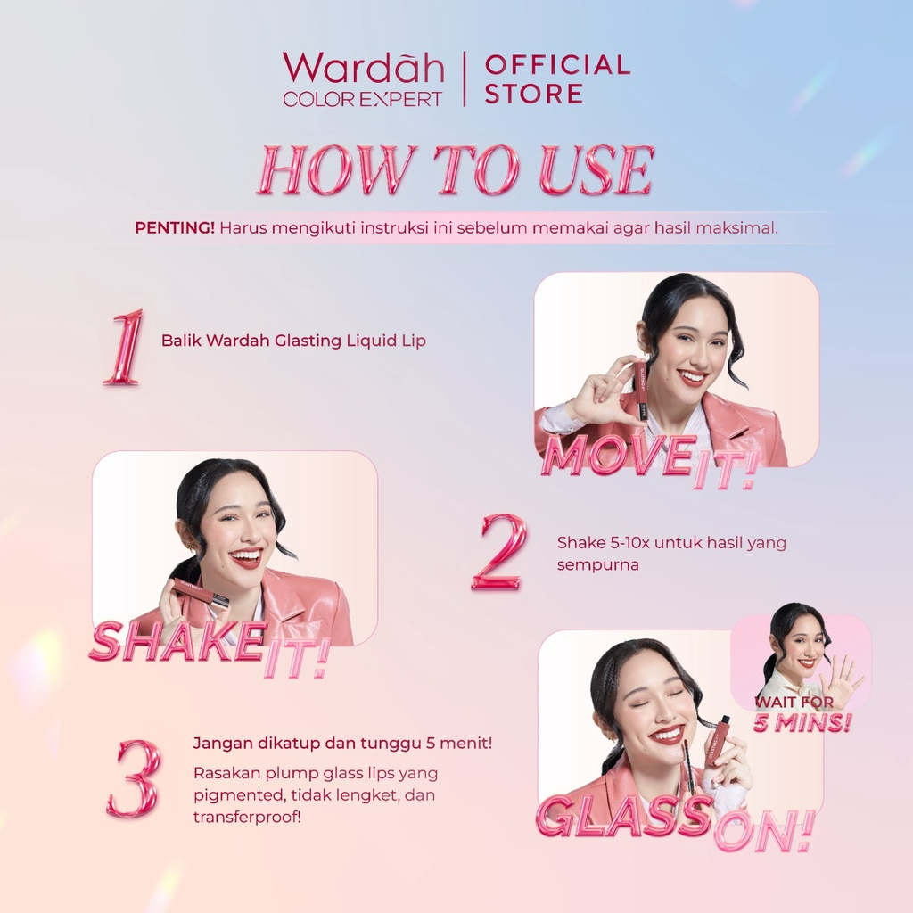 wardah glasting liquid lip wardah glasting liquid lip
