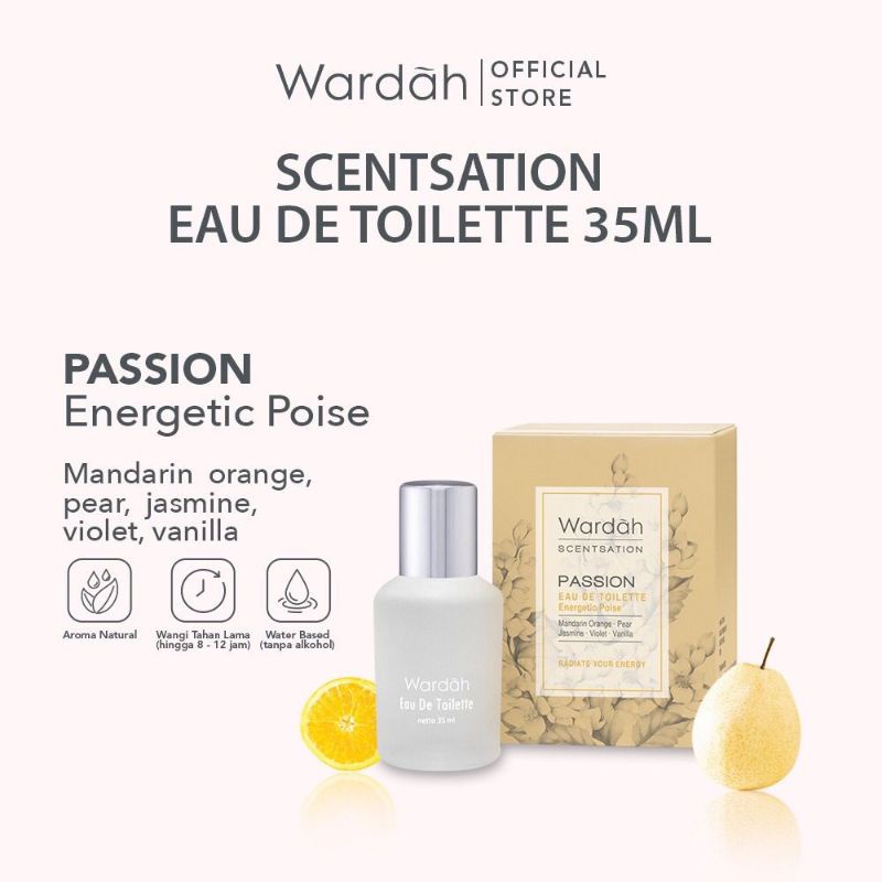 wardah scentsation eau de toilette 35ml / parfum wanita wardah scentsation eau de toilette 35ml / parfum wanita