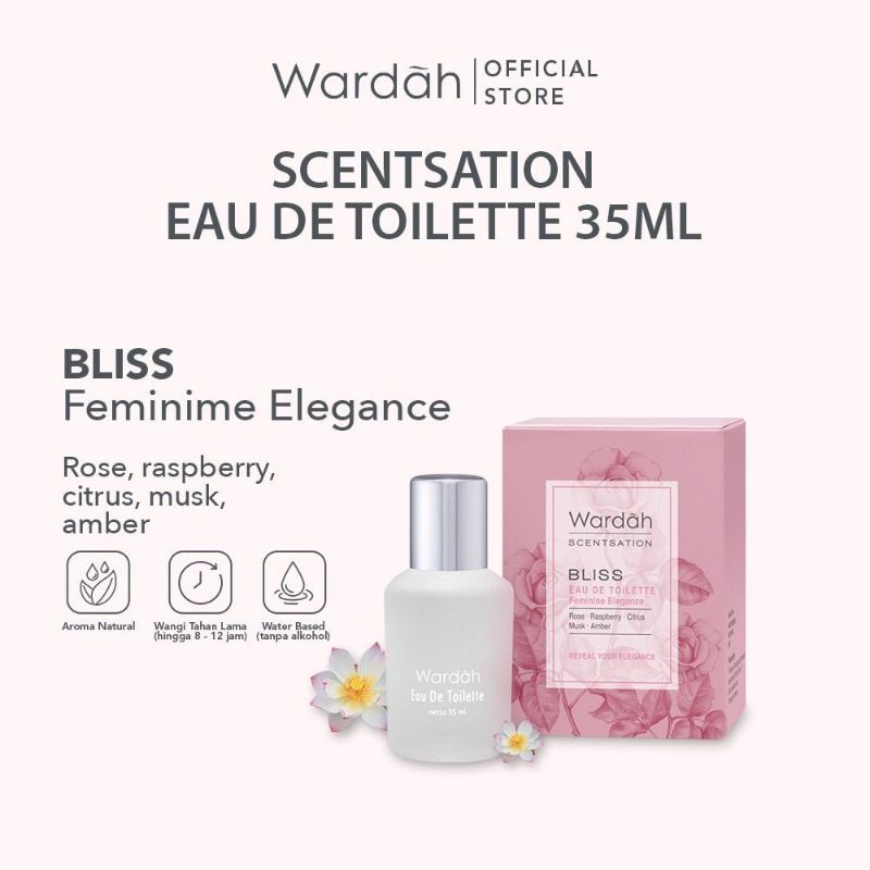 wardah scentsation eau de toilette 35ml / parfum wanita wardah scentsation eau de toilette 35ml / parfum wanita
