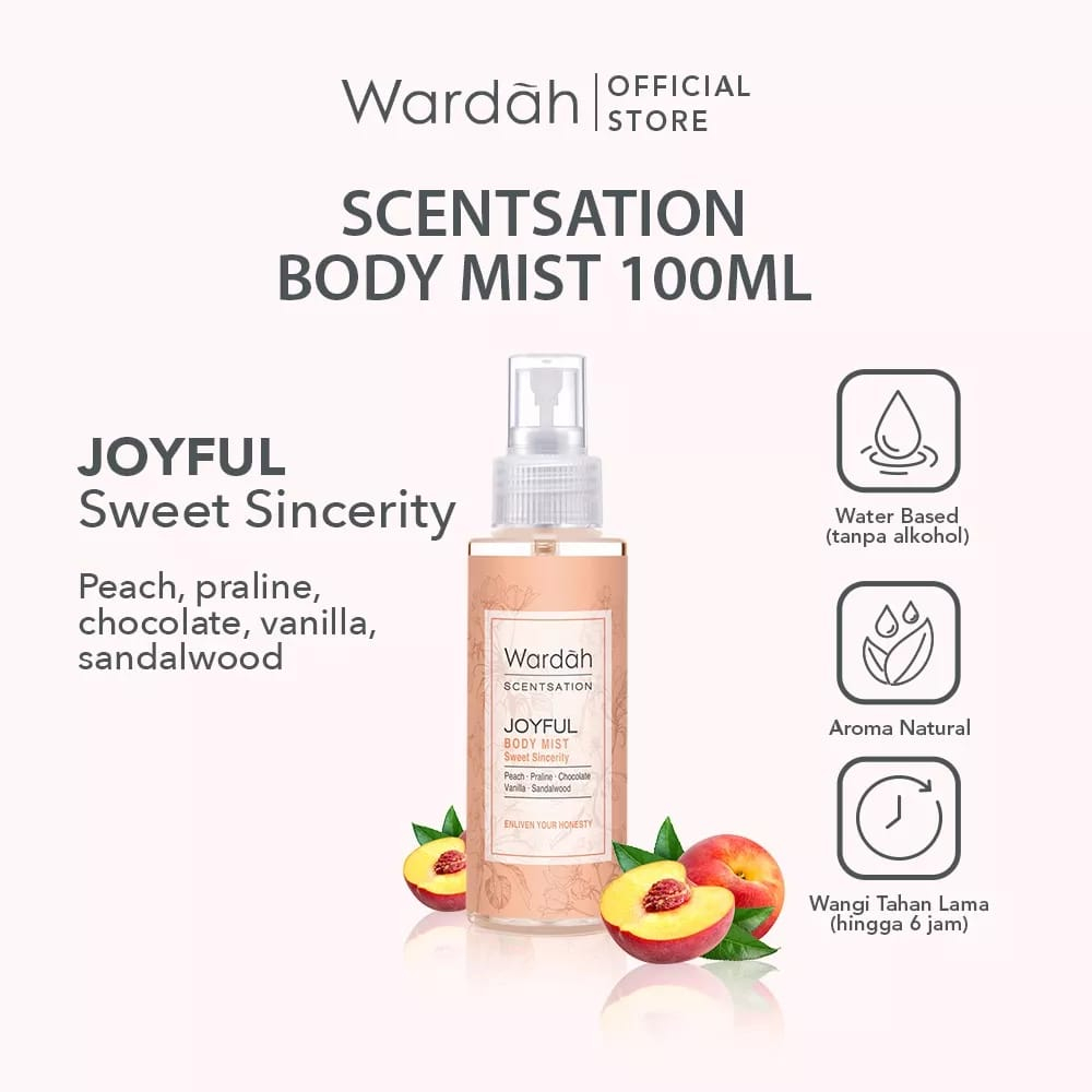 wardah scentsation body mist 100ml wardah scentsation body mist 100ml