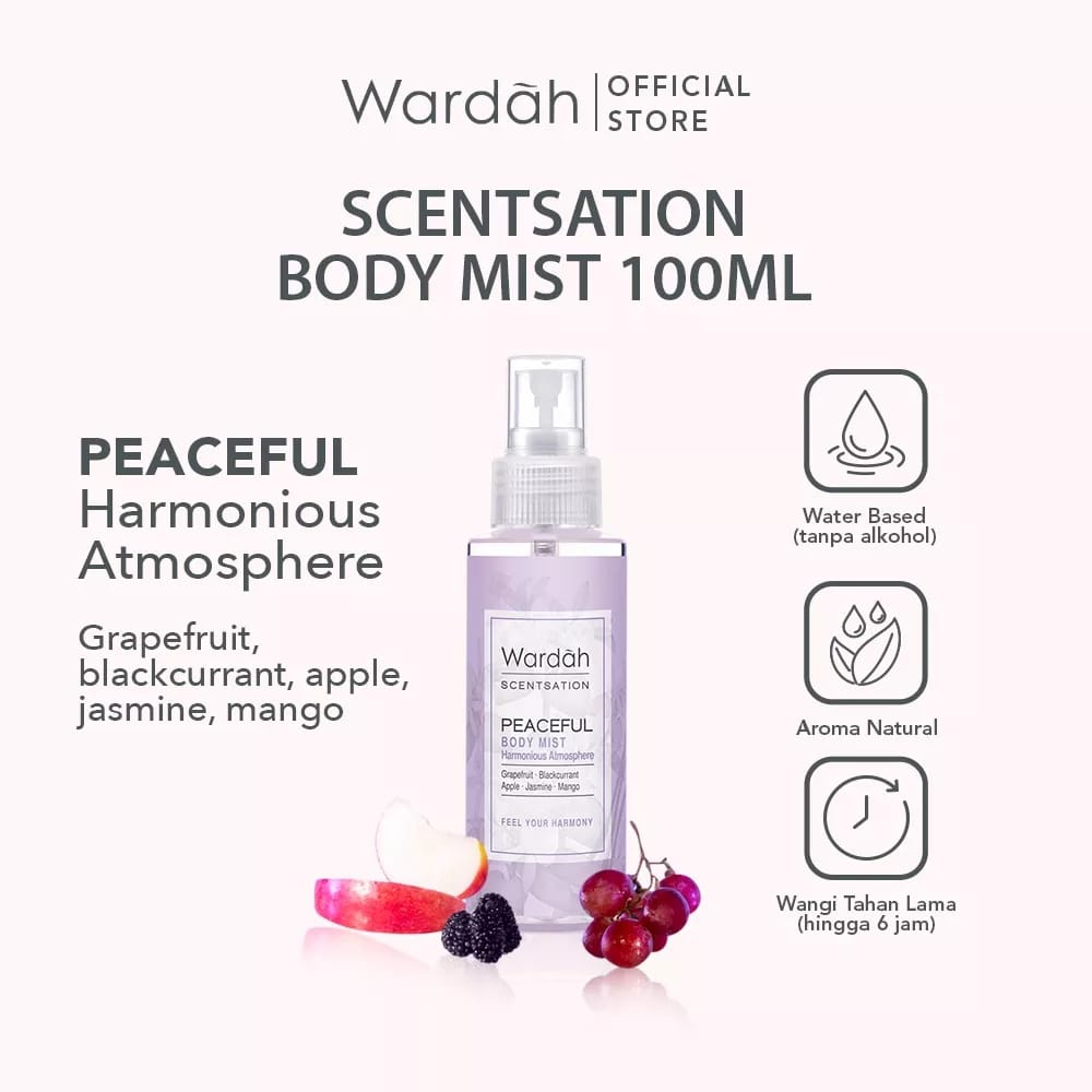 wardah scentsation body mist 100ml wardah scentsation body mist 100ml
